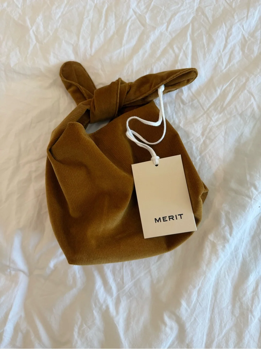 NWT Merit Signature Corduroy Cosmetic Makeup Bag